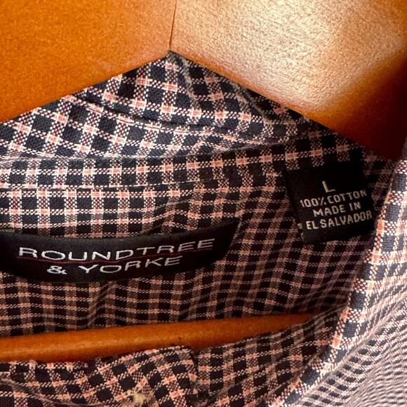 Men’s Roundtree & Yorke Longsleeve Shirt Large - Picture 3 of 3